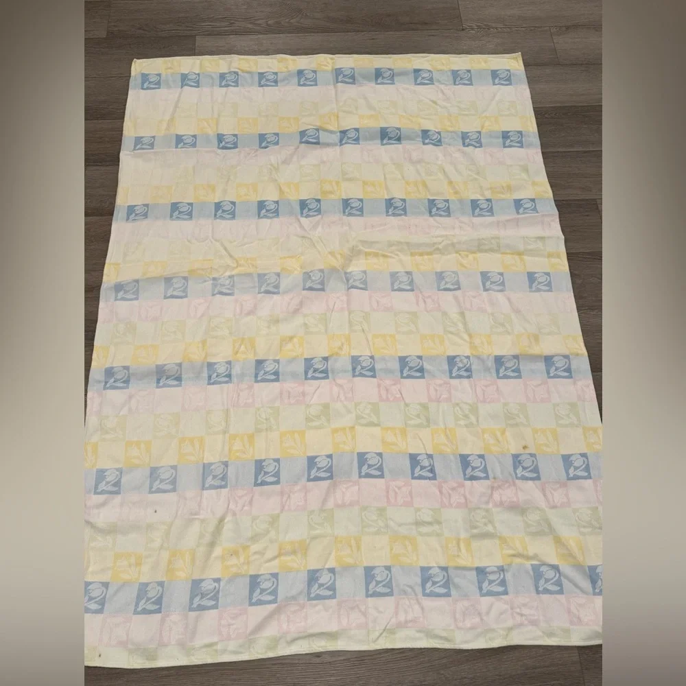 Vintage Floral Pattern Cotton throw blanket​